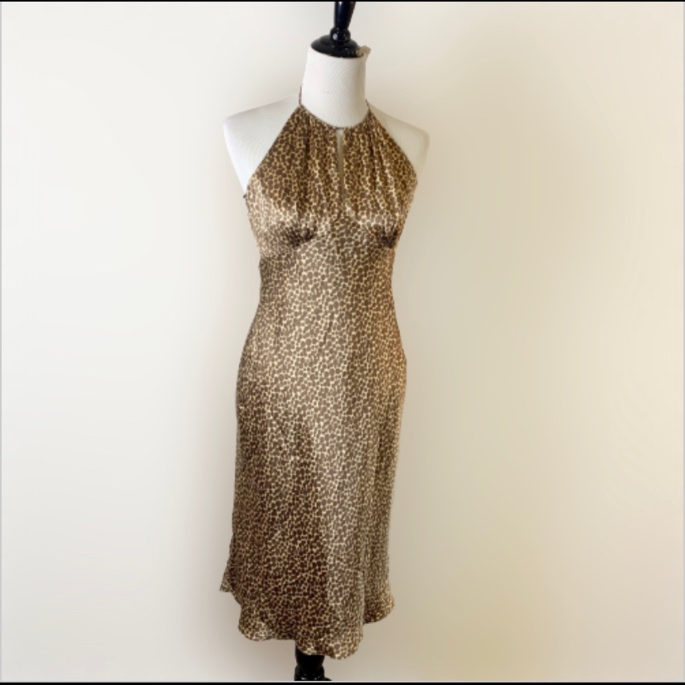 Laundry by Shelli Segal Silk Halter Dress